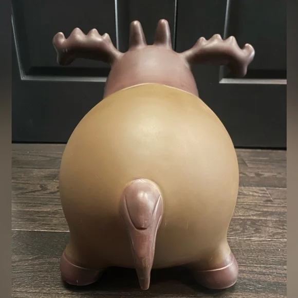 Wildlife Hoppers Inflatable Moose – Toddler Ride-On Bouncing Toy - Picture 9 of 10
